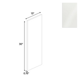 RTA - Blanco Gloss - Finished End Wall Panel - 13"W x 30"H x 0.75"D - Frameless Cabinet