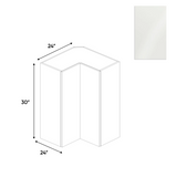 RTA - Blanco Gloss - Wall Easy Reach Cabinet - 24"W x 30"H x 12"D - Frameless Cabinet