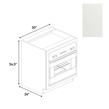 RTA - Blanco Matte - Base Oven Cabinet - 30