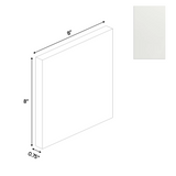 RTA - Blanco Matte - Sample Door - 8"W x 8"H x 0.75"D - Frameless Cabinet