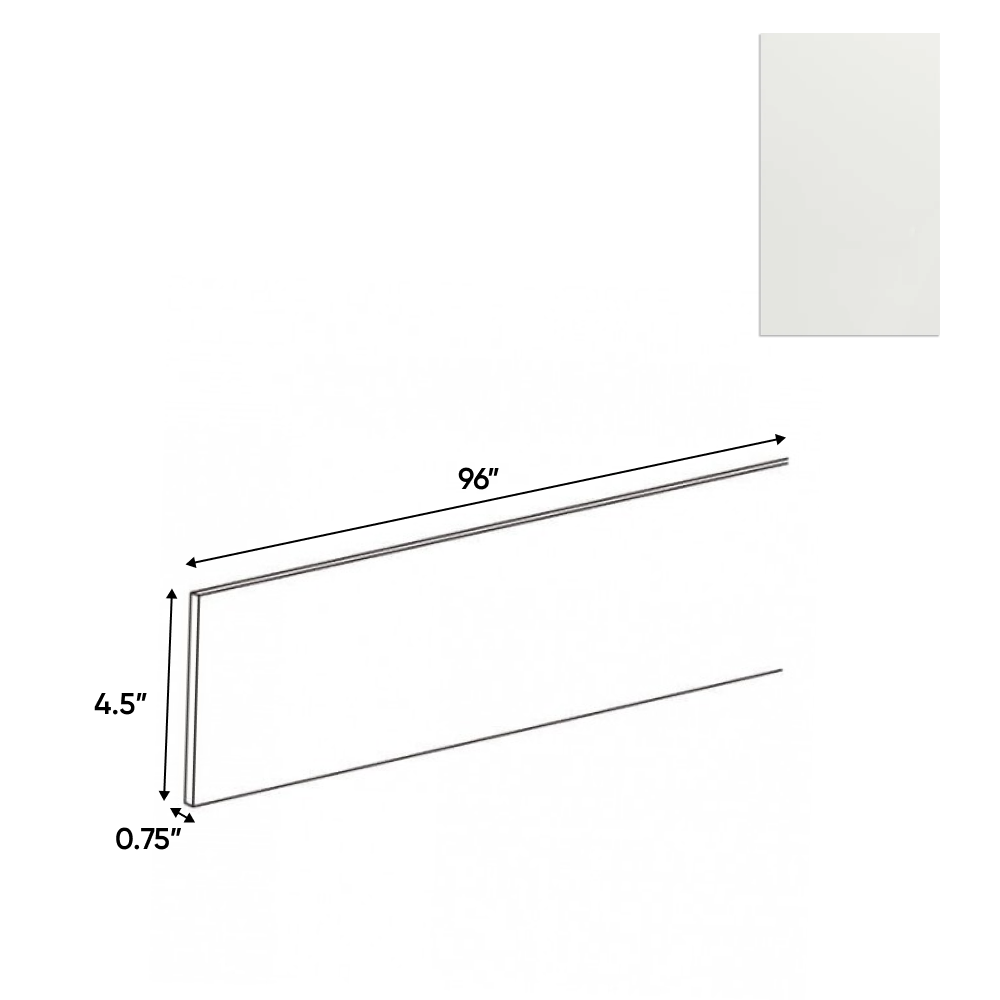 RTA - Blanco Matte - Toe Kick - 96"W x 4"H x 0.75"D - Frameless Cabinet