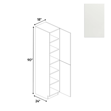 Blanco Matte - Tall Pantry Cabinet - 18