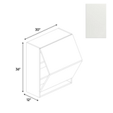 RTA - Blanco Matte - Wall Upper Cabinet - 30"W x 36"H x 12"D - Frameless Cabinet