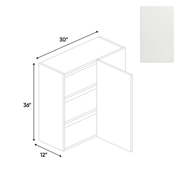 Blanco Matte - Wall Blind Corner Cabinet - 30