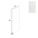 RTA - Blanco Matte - Finished End Wall Panel - 13"W x 30"H x 0.75"D - Frameless Cabinet