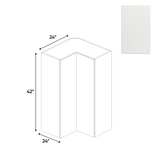 RTA - Blanco Matte - Wall Easy Reach Cabinet - 24"W x 42"H x 12"D - Frameless Cabinet