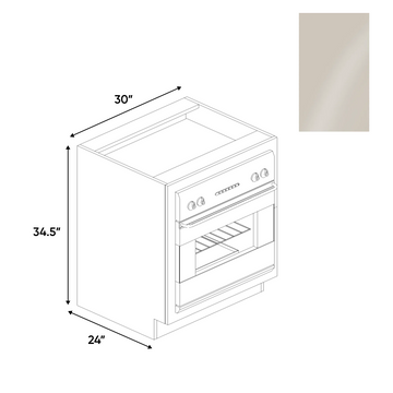 RTA - Cashmere Gloss - Base Oven Cabinet - 30