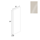 RTA - Cashmere Gloss - Finished End Wall Panel - 13"W x 30"H x 0.75"D - Frameless Cabinet