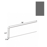 RTA - Gris Plomo Matte - Toe Kick - 96"W x 4"H x 0.75"D - Frameless Cabinet