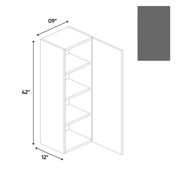 RTA - Gris Plomo Matte - Wall Cabinet - 9