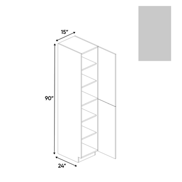 Gris Nube Matte - Tall Pantry Cabinet - 15