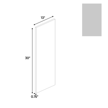 RTA - Gris Nube Matte - Finished End Wall Panel - 13