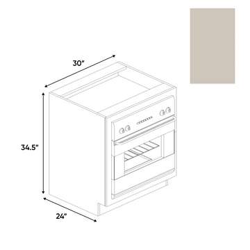 RTA - Cashmere Matte - Base Oven Cabinet - 30