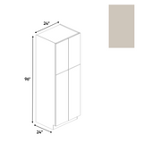 RTA - Cashmere Matte - Tall Pantry Cabinet - 24"W x 96"H x 24"D - Frameless Cabinet