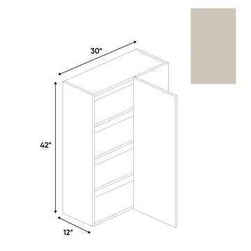 RTA - Cashmere Matte - Wall Blind Corner Cabinet - 30