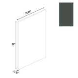 RTA - Forest Green Matte - Base Decorative Door - 25"W x 30"H x 0.75"D - Frameless Cabinet