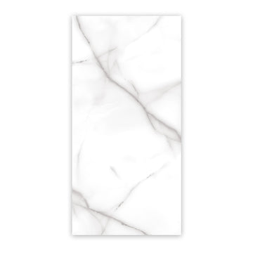 Mercan Silver 24 in. x 48 in. x 8.5 mm Polished Porcelain Floor and Wall Tile, Marble Look (15.5 sq. ft./Case & 2 PCS/case)