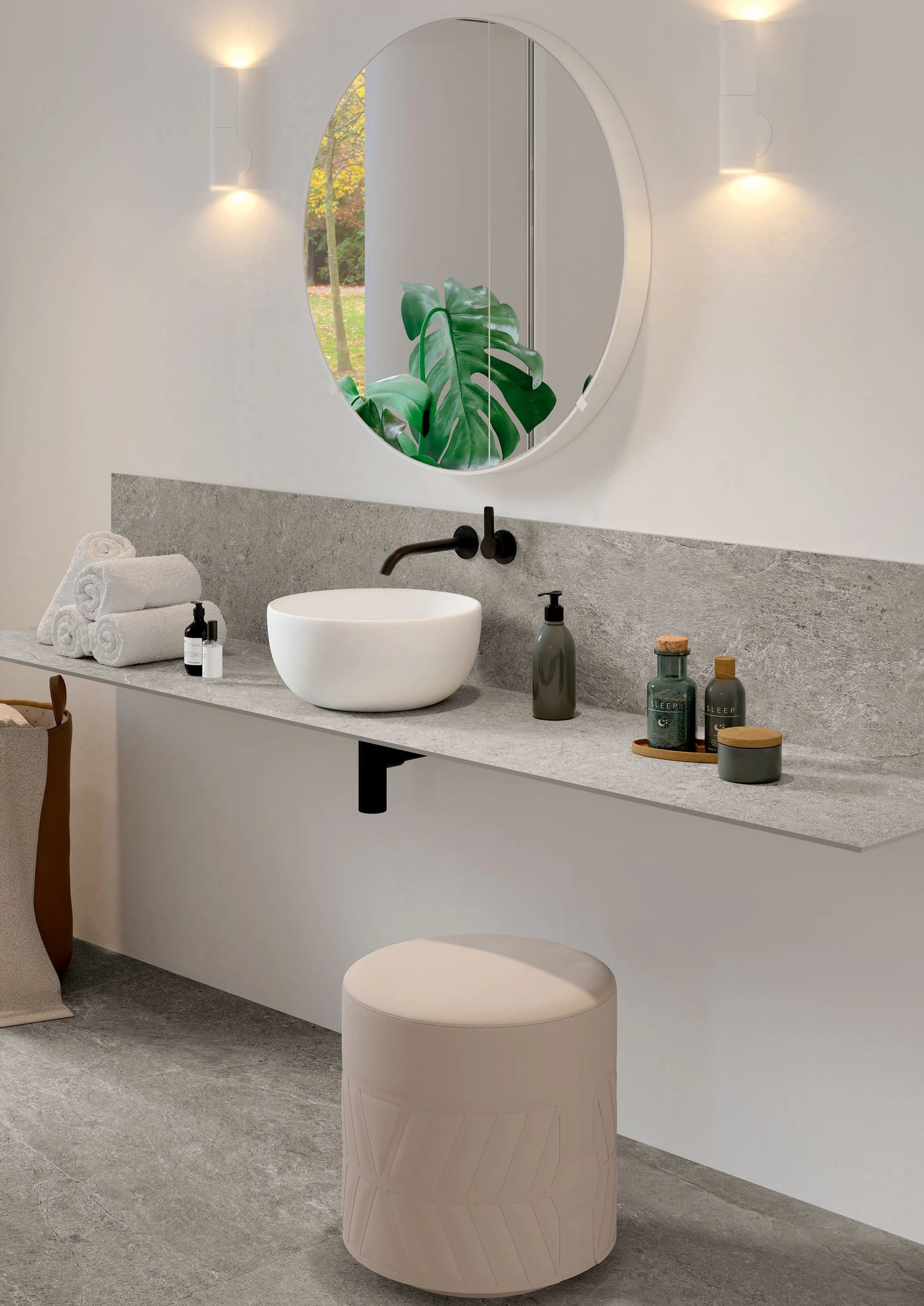 Farmhouse Living Pre-Fab 32 X 90 Matte Porcelain Tile in Millstone