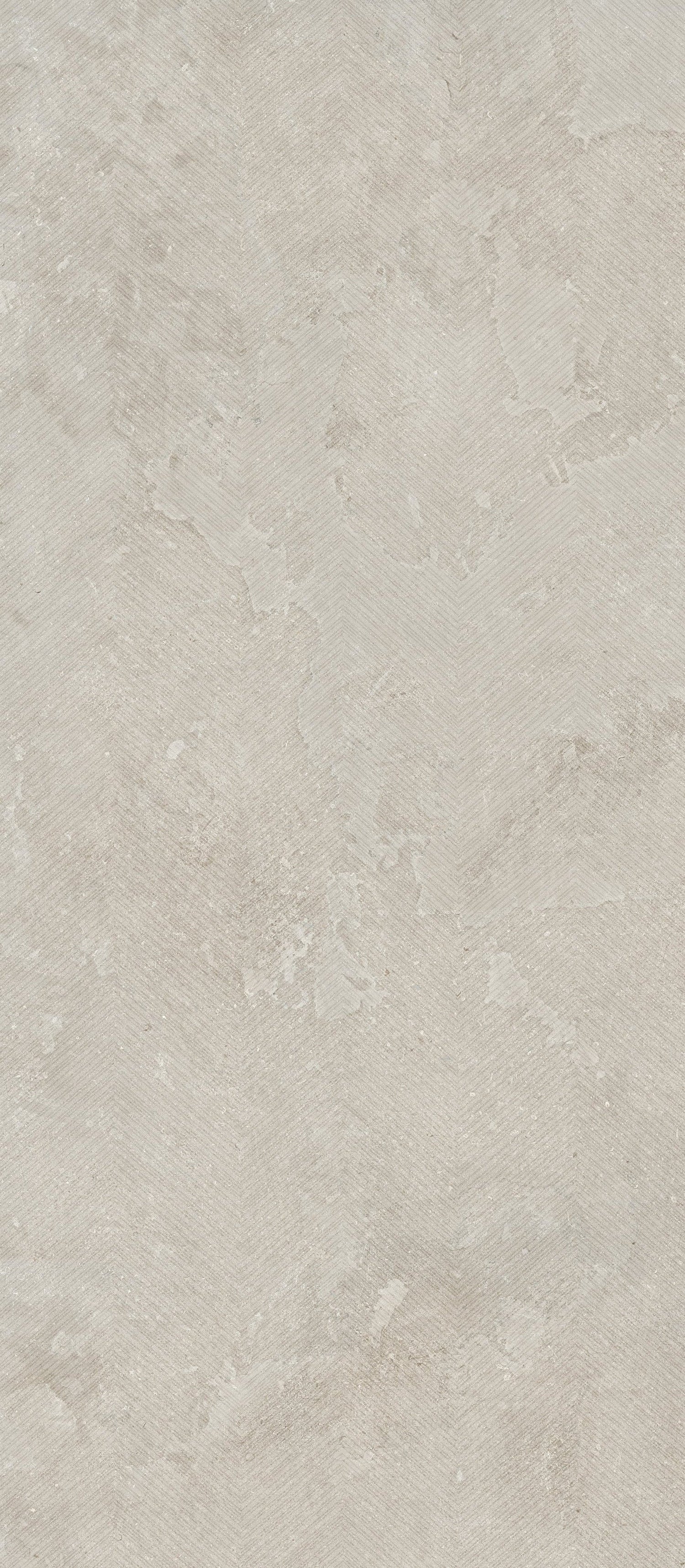Ecostone 48 X 110 Matte Deco Porcelain Tile in Cross-Cut Chevron Mist