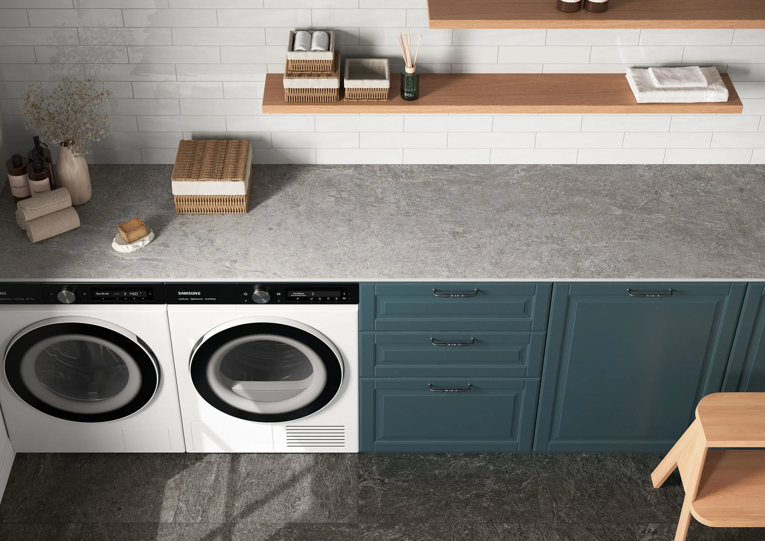 Farmhouse Living Pre-Fab 32 X 90 Matte Porcelain Tile in Millstone