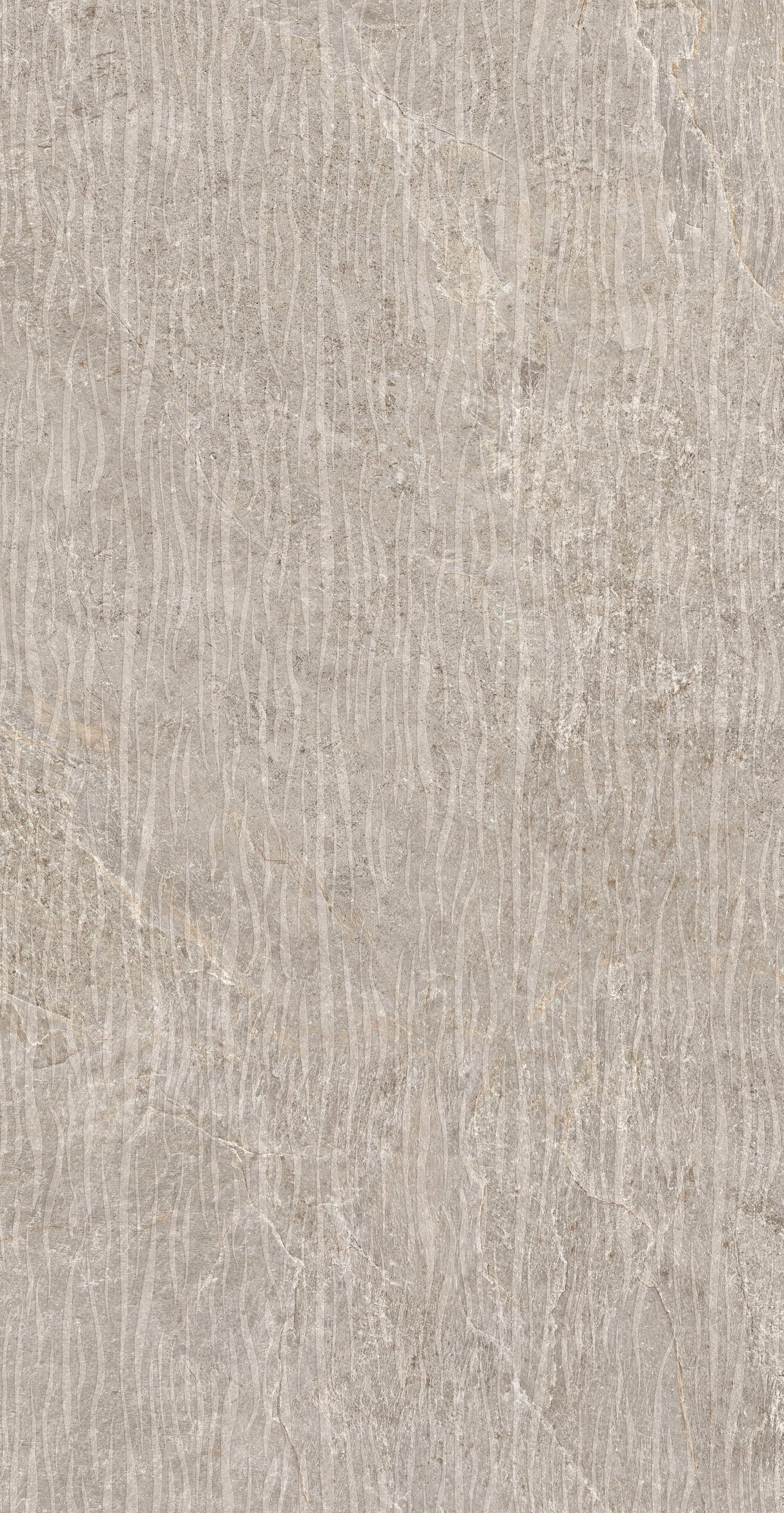 Farmhouse Living 48 X 110 Matte Deco Waved Porcelain Tile in Pewter