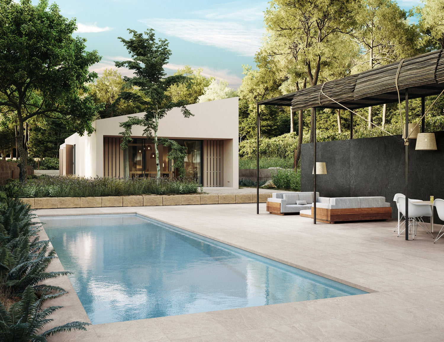 Farmhouse Living 48 X 110 Matte Porcelain Tile in Slate