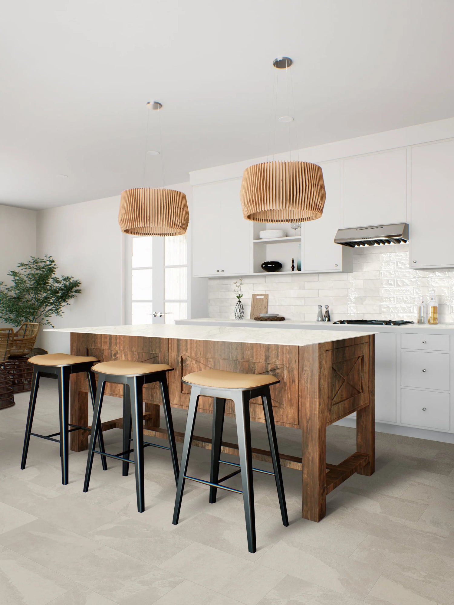 Jem Pre-Fab 32 X 90 Matte Porcelain Tile in Adagio White