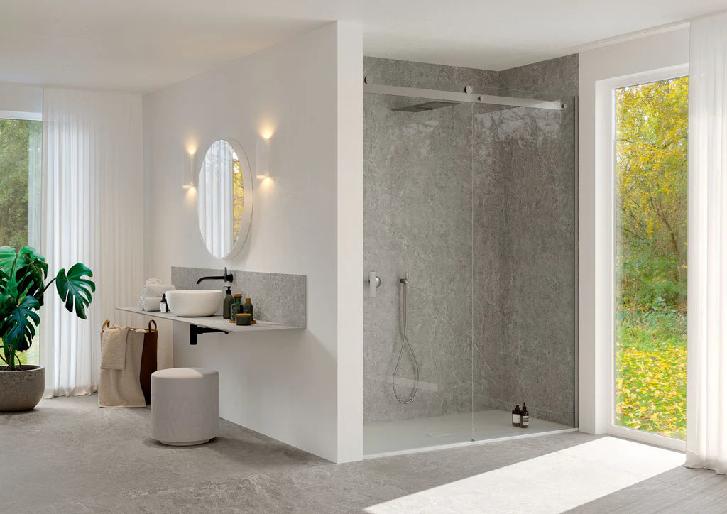 Farmhouse Living Pre-Fab 32 X 90 Matte Porcelain Tile in Millstone