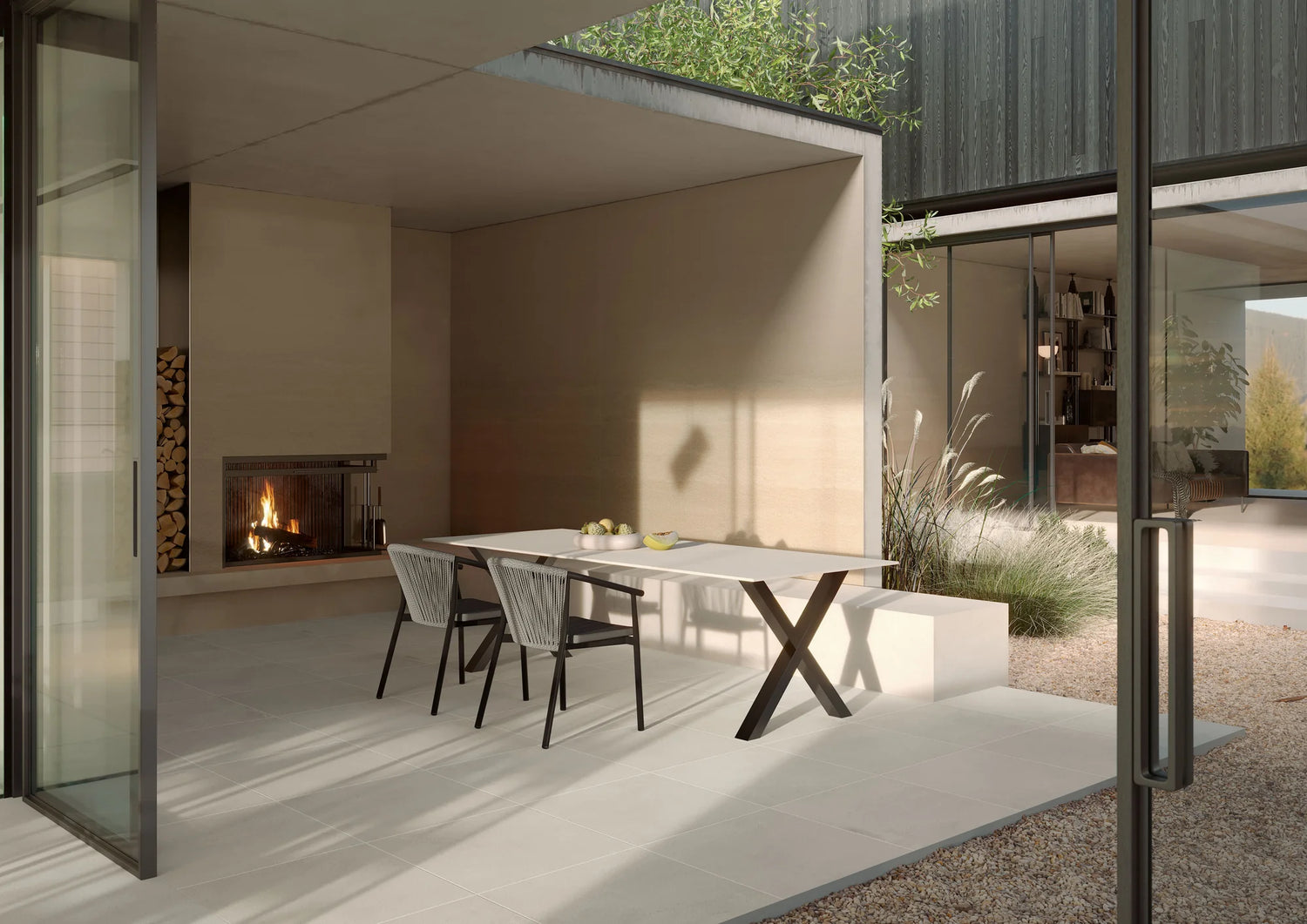 Imprint 48 X 110 Matte Porcelain Tile in Under Glazed Ombre Warm