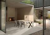 Imprint Pre-Fab 32 X 90 Matte Porcelain Tile in Intaglio Kaolin 