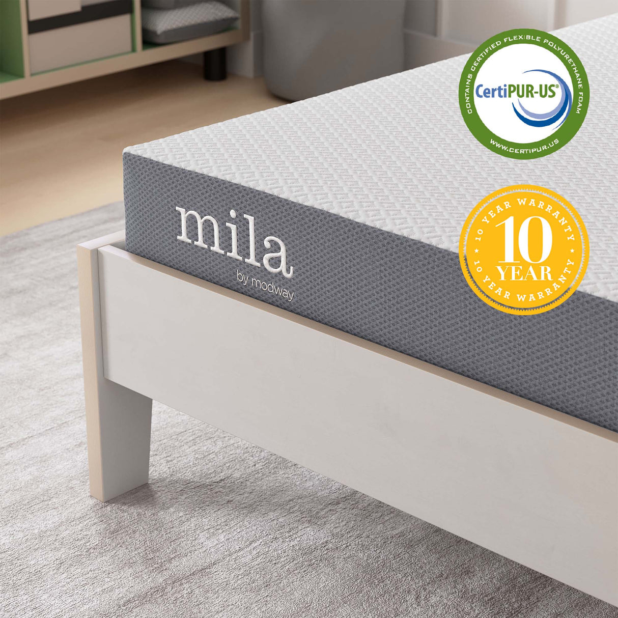 Mila 6" Memory Foam Mattress with 10 Years Warranty