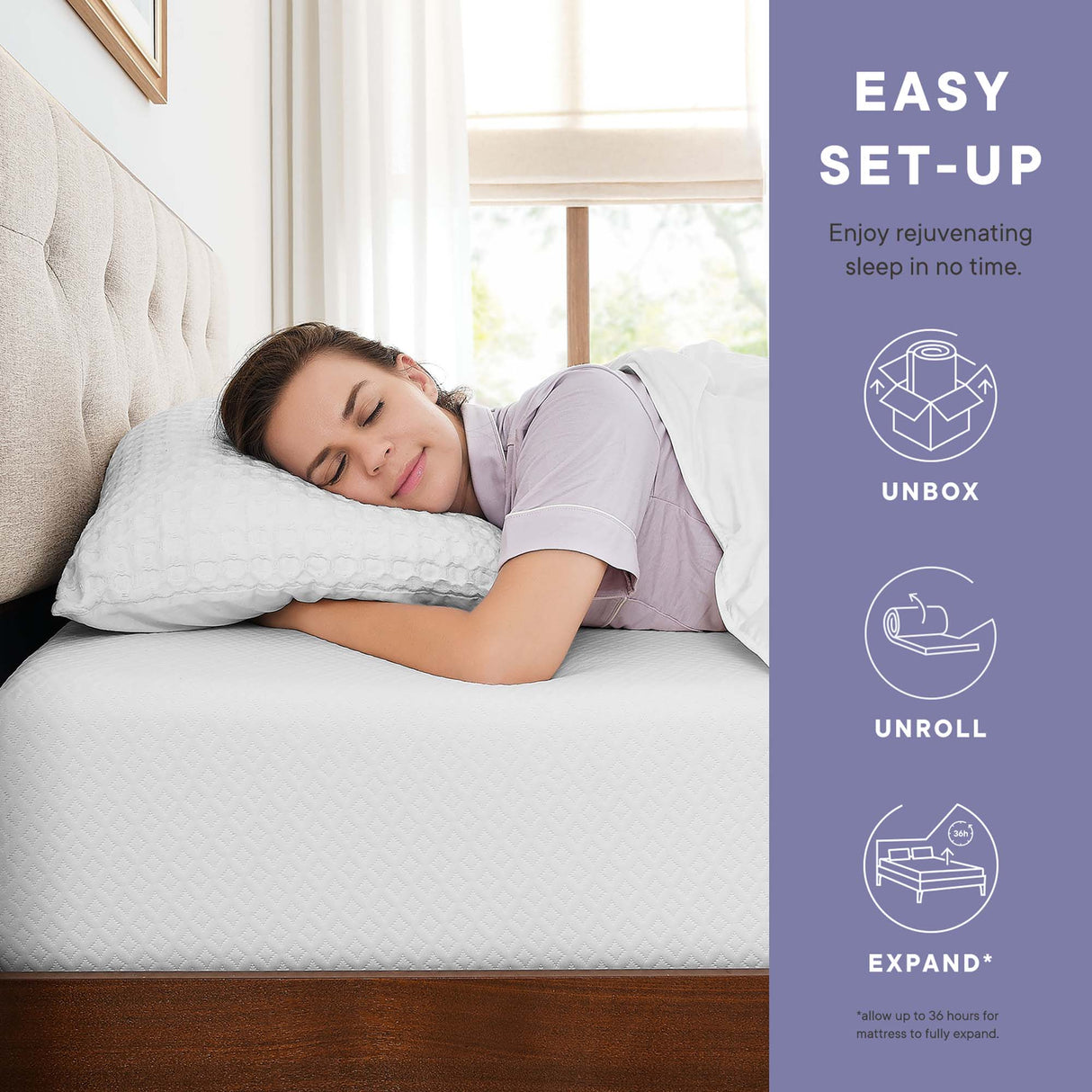 Mila 6" Memory Foam Mattress with 10 Years Warranty