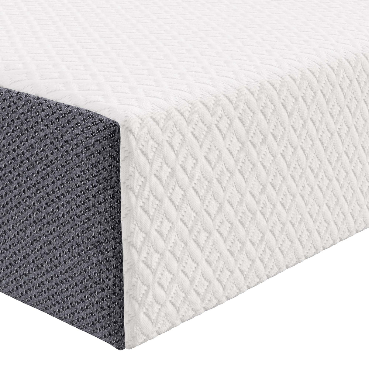 Mila 6" Twin Mattress Foam Set of 2 in White with 10 Years Warranty