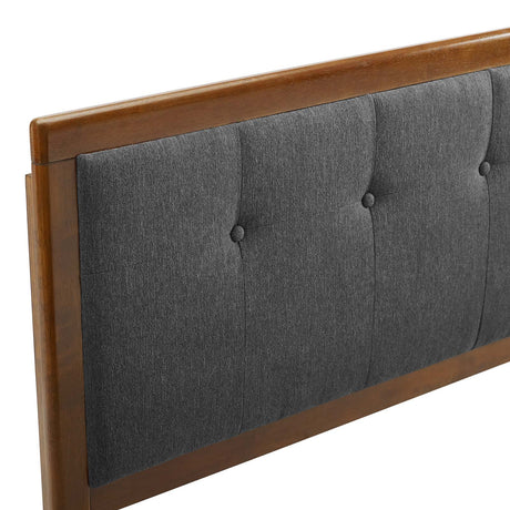 Draper Tufted King Fabric and Wood Headboard - BUILDMYPLACE