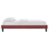 Reign Twin Performance Velvet Platform Bed Frame