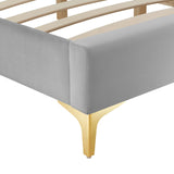 Sutton Twin Performance Velvet Bed Frame