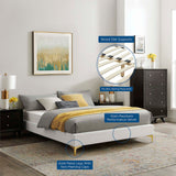 Sutton Twin Performance Velvet Bed Frame