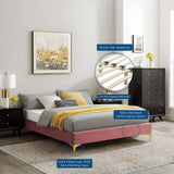 Sutton Full Performance Velvet Bed Frame