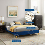 Sutton Full Performance Velvet Bed Frame