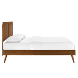 Marlee Twin Wood Platform Bed With Splayed Legs