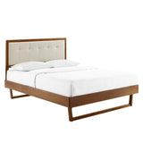 Willow Full Wood Platform Bed With Angular Frame