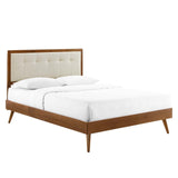 Willow Full Wood Platform Bed With Splayed Legs