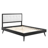 Willow Twin Wood Platform Bed With Splayed Legs