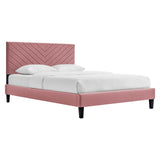 Roxanne Performance Velvet Twin Platform Bed