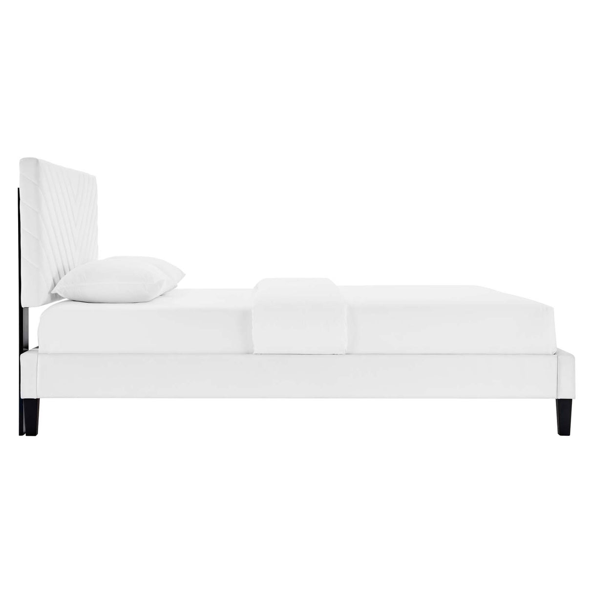 Roxanne Performance Velvet Twin Platform Bed