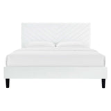 Roxanne Performance Velvet King Platform Bed