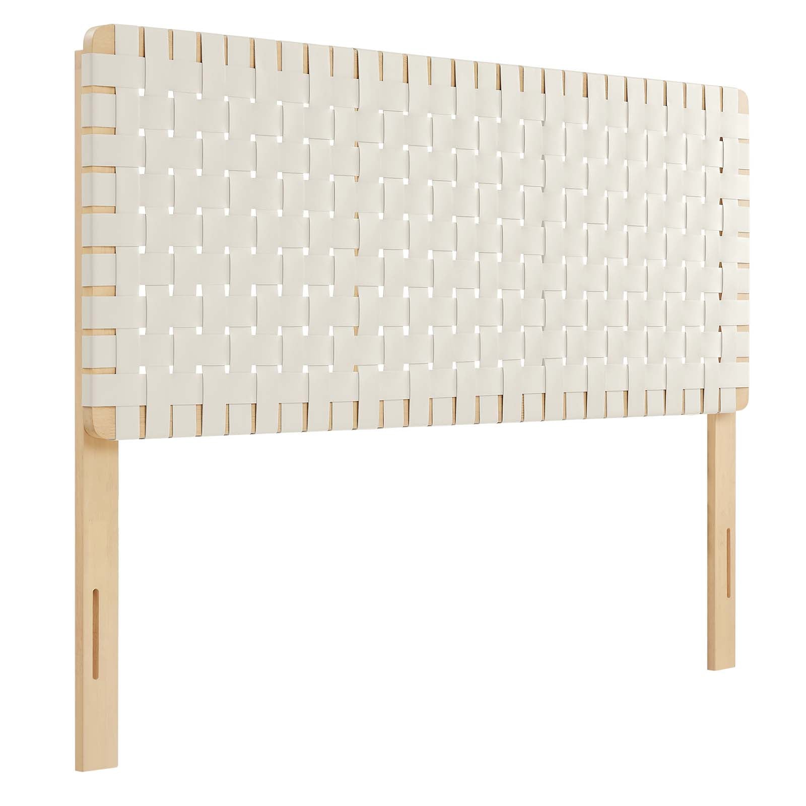 Sparta Weave Queen Vegan Leather Headboard