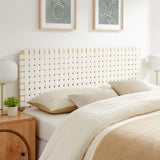 Sparta Weave Queen Vegan Leather Headboard