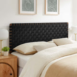 Sparta Weave Queen Vegan Leather Headboard