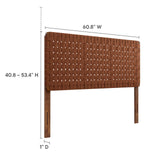 Sparta Weave Queen Vegan Leather Headboard